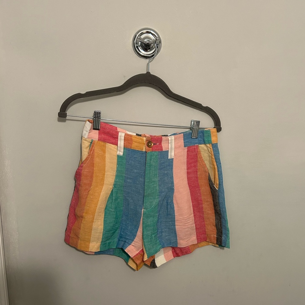 Billabong rainbow striped shorts